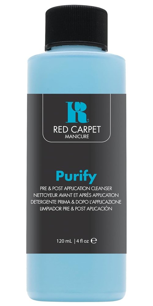 RC Red Carpet Manicure Purify Gel Cleanser - Removes Tacky Residue for High-Shine Finish | 4 Fl. Oz.