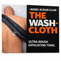 REBEL SCRUB CLUB Extra Rough Exfoliating Body Washcloth for Shower – Deep Clean Washcloth for Shower and Bath Back Scrubber