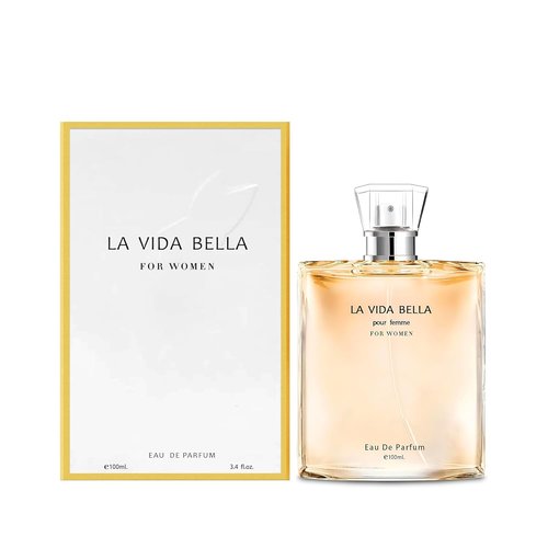 A CENTER La Vida Bella Perfume for Women - 3.4oz Eau de Parfum Spray | Floral & Sweet Fragrance with Iris, Patchouli, Vanilla & Spun Sugar