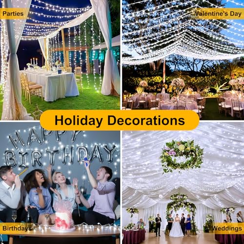 200FT 600LED Waterproof Christmas String Lights - 8 Modes, Indoor & Outdoor Decoration
