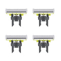 Philips Norelco OneBlade Replacement Blades - 4 Pack with 5 Guide Combs for QP2515, QP2520, QP2530 Models