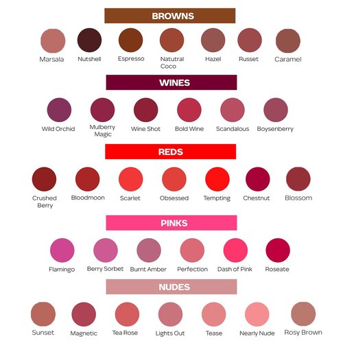 FACESCANADA Hd Intense Matte Lipstick, Feather Light Comfort, 10 Hrs Stay, Primer Infused, Flawless Hd Finish, Made In Germany, Brown, Red, Pink, Purple, Nude Lip Color, Natural Coco, 0.05 Oz