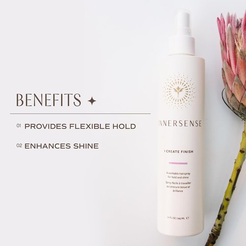 Innersense Organic Beauty - I Create Finish Finishing Spray | Medium Hold & Shine | Non-Toxic, Cruelty-Free (2 Pack - 2 fl oz Each)