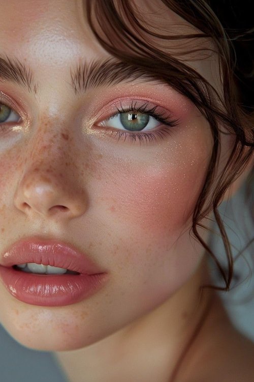 Ethereal Beauty - Mineral Veil Blush - Coral Desire - Semi Matt Finish, Ultra - Thin, Non - Powdery, Natural, Clean, Vegan 0.18 OZ.