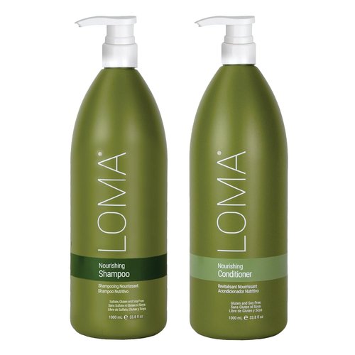 Loma Hair Care Nourishing Shampoo & Conditioner Duo - Hydrating Formula for Healthy Hair