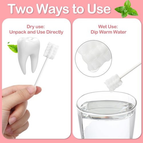 Singhoow 200 Pieces Baby Tongue Cleaner Disposable Infant Oral Cleaner with 4 Pieces Finger Toothbrush Soft Gauze Baby Mouth Newborn for Tooth Mouth Dental Care(Pink)