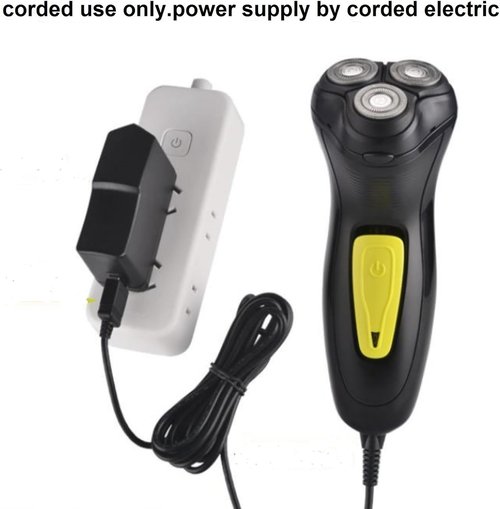 Skiennix Professional Corded Electric Shaver - 3D Rotary Design for Close Shave | Pop-Up Trimmer Included