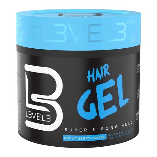 L3 Hair Gel - Super Strong Hold & Flake-Free Formula - Long-Lasting Shine for Men & Women