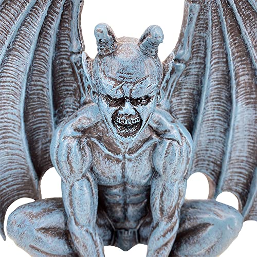 Gargoyle Statue Resin Angel Sculpture Winged Devil Guard Home Decor - Variation B