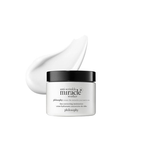 Philosophy Anti-Wrinkle Miracle Worker | Line-Correcting Face Moisturizer with Vitamin C & Hyaluronic Acid - Boosts Skin Smoothness & Radiance