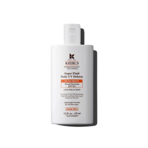 Kiehl's Super Fluid UV Defense Sunscreen SPF 50+ - Lightweight Matte Finish, UVA/UVB Protection, Non-Comedogenic