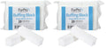 ForPro Super White Buffing Block, 120 Grit, Four-Sided Manicure and Pedicure Nail Buffer, 3.75” L x 1” W x 1” H, 20-Count (Pack of 2)