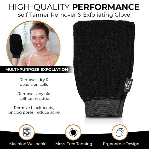 Skiennix Bronze Tan Self Tanner Remover - Exfoliating Glove for Easy Sunless Tan Removal | Painless & Effective
