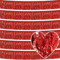 Red B Foil Fringe Garland 10ft Party Streamer Banner for Parades & Events