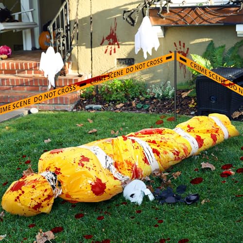 Liliful 5ft Hanging Victim Halloween Decoration - Yellow Outdoor Ghost