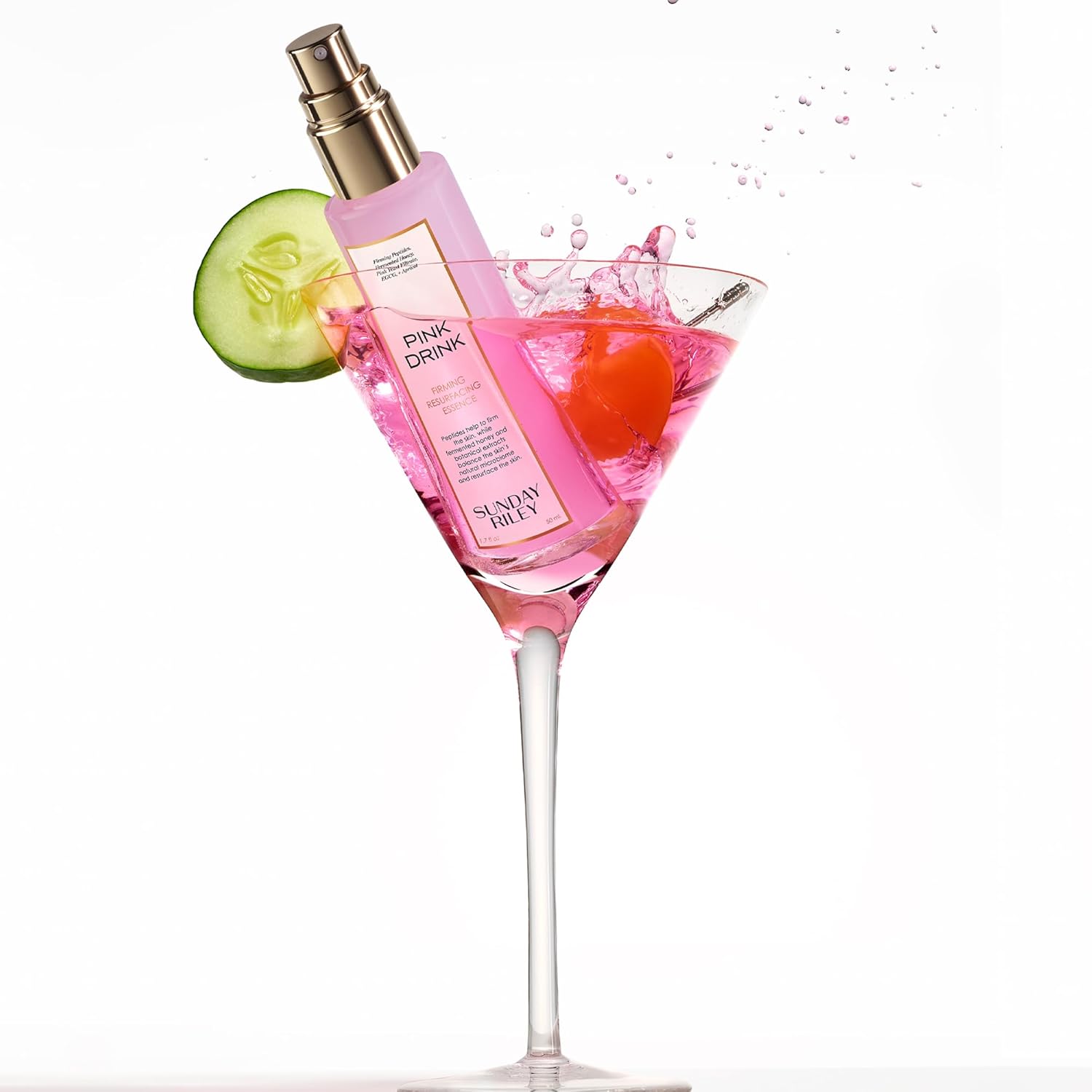 Sunday Riley Pink Drink Essence - Skin Firming & Resurfacing Face Mist | Hydrating Formula