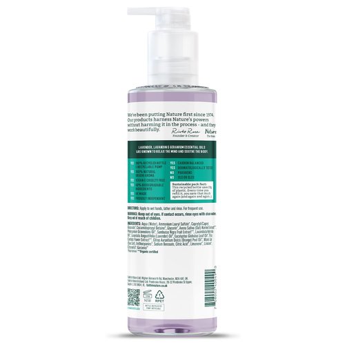 FAITH IN NATURE Natural Lavender and Geranium Liquid Hand Wash, Relaxing, Vegan and Cruelty Free, No SLS or Parabens, 400 ml