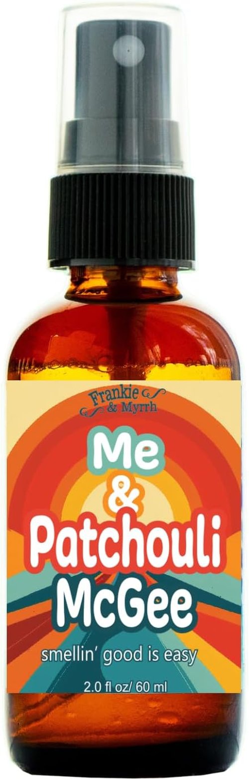 Frankie & Myrrh Aromatherapy Spray - Patchouli Orange Vanilla (2 Fl Oz) + Bonus Sticker Pack & Gift