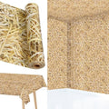 Farm Hay Tablecloth Roll 52x100 Ft Plastic Western Party Cover for Events