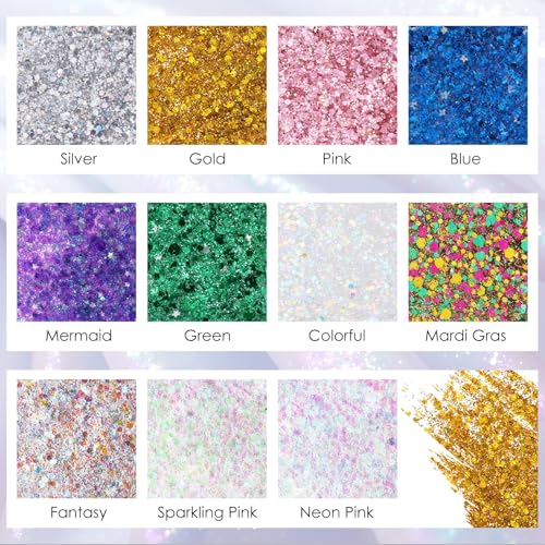 Neon Pink Body Glitter Stick - Hair & Face Rave Accessories