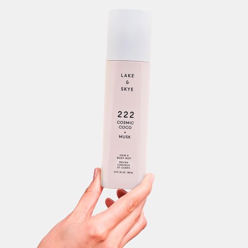 Lake & Skye 222 Cosmic Coco + Musk Hair & Body Mist - Hydrating 3.4 Fl Oz | White Musk & Coconut Milk