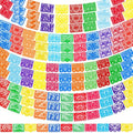 196 Ft Papel Picado Banner Mexican Fiesta Party Decor - Botanical & Nature Design, 12 Pack