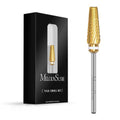 MelodySusie Upgrade 5 in 1 Nail Drill Bits, 3/32'' Carbide Tungsten Multi-function Mixed Sizes Edition, Suitable for Manicure Pedicure Cuticle Gel Polishing, Professional Advanced Bits, Series Bit X