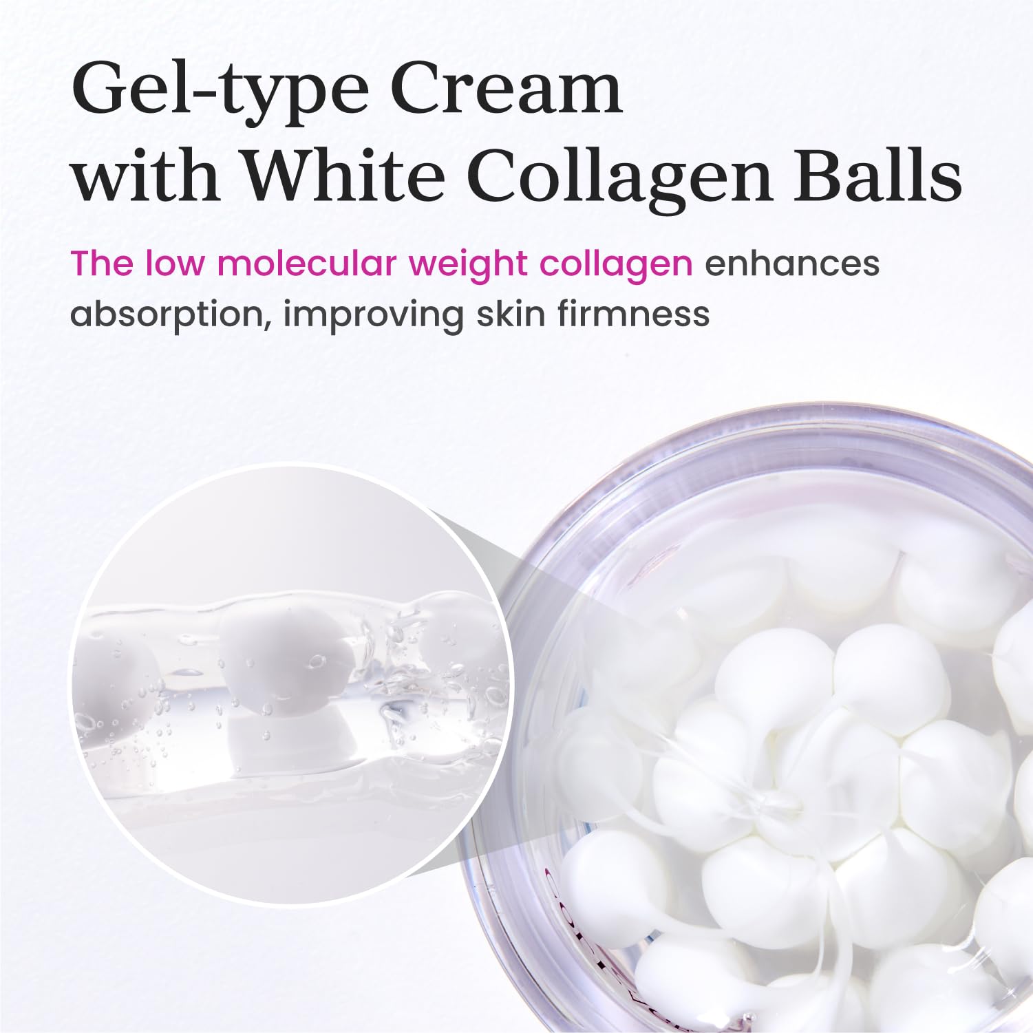 YADAH Collagen Hydra Core Cream – Capsule Filler Cream Moisturizer with 10 Types of Hyaluronic Acids, 1000ppm Low Molecular Collagen & Ceramide, Deep Hydration for Sensitive Skin, 1.76 oz