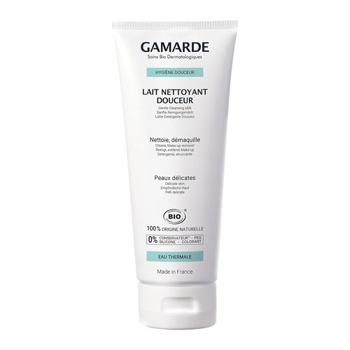 Gamarde Gentle Cleansing Milk - Nourishing Facial Cleanser & Make-Up Remover with Beeswax & Argan Oil - 6.76 oz