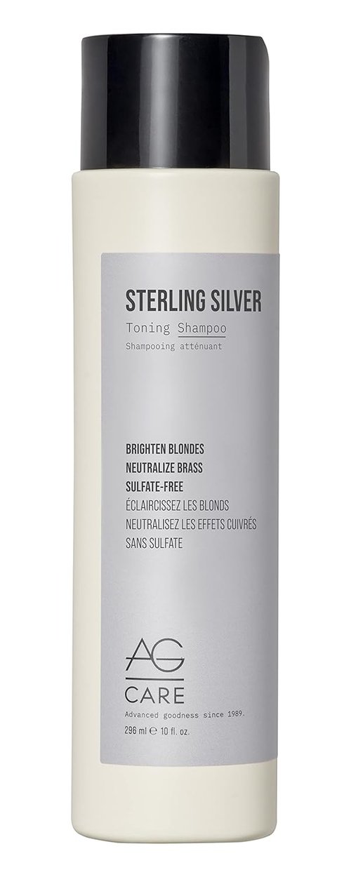 AG Care Sterling Silver Shampoo - Brighten Blonde Hair & Neutralize Brassiness | 12 oz
