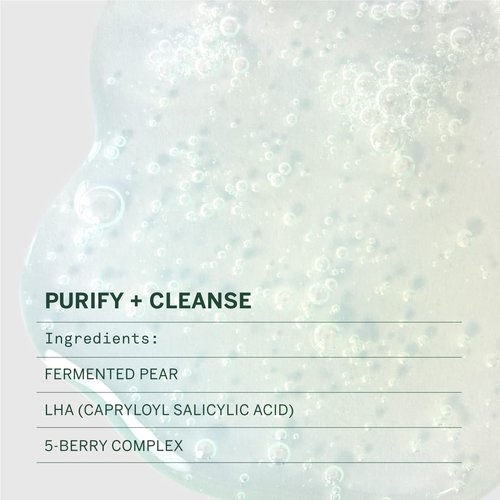 FACETORY Urban Calm Hydrating Face Wash for Women, Gentle Gel Facial Cleanser with Fermented Pear & LHA, Sensitive Skin Face Wash & Daily Makeup Remover for Oily, Dry & Combination Skin - 4 Fl Oz