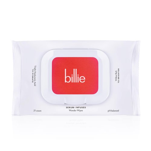 Billie - Wonder Wipes - Makeup-Removing Face Wipes - With Hyaluronic Acid and Witch Hazel - 25 count, Packaging may vary