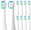 Philips Sonicare Replacement Toothbrush Heads - 10 Pack Soft Electric Brush Heads for Optimal Plaque Control | Compatible with HX9023/65 Models