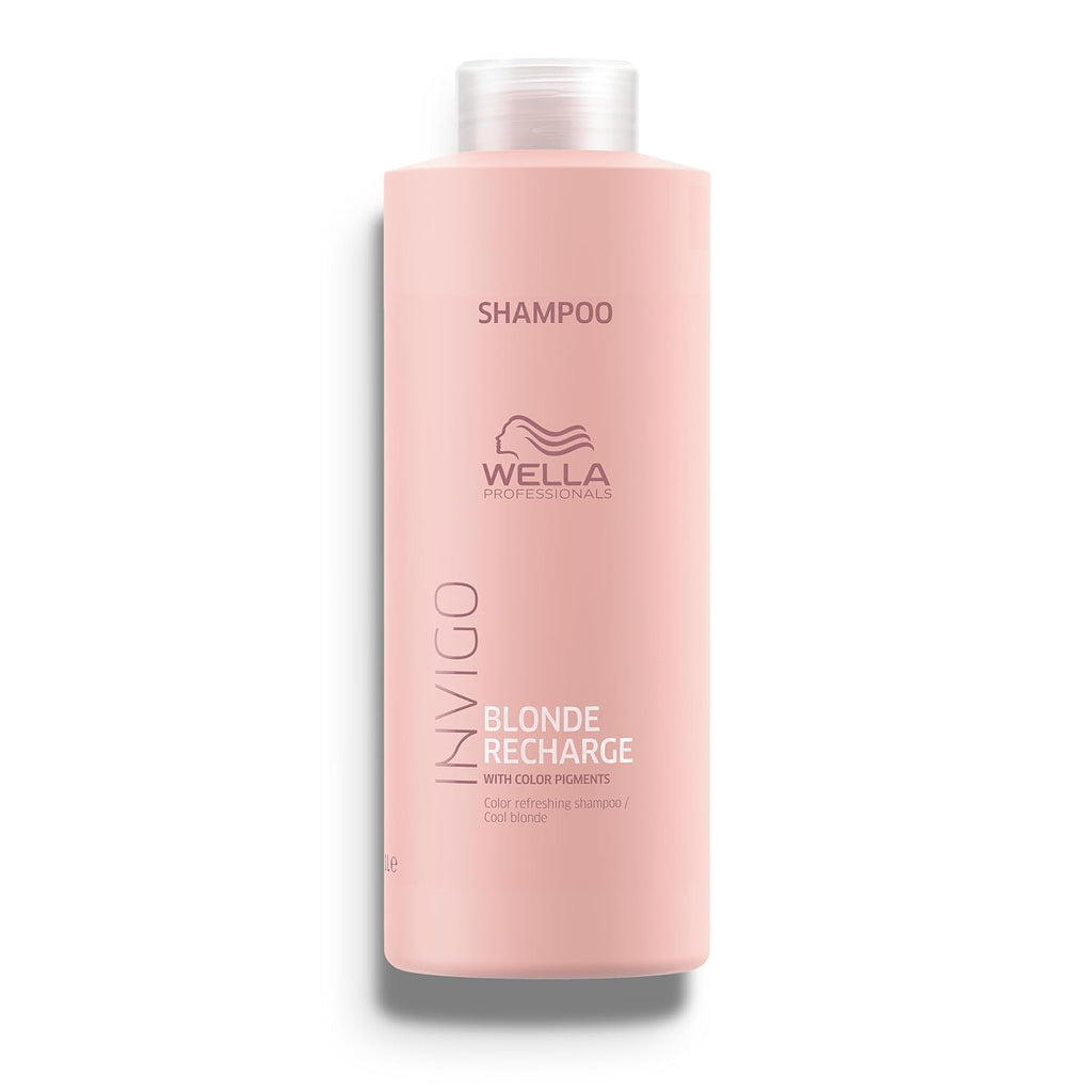 Wella Professionals INVIGO Blonde Recharge Cool Shampoo - Color Enhancing Formula for Radiant Blondes