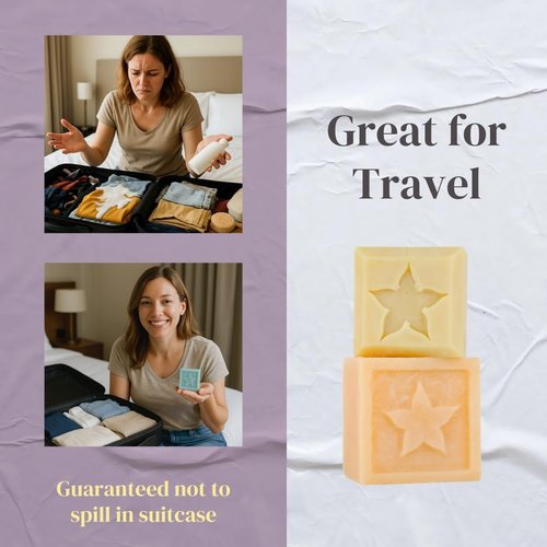 Skiennix Shampoo Bar - Lemongrass Verbena Fragrance, Salon Quality Solid Shampoo with Argan Oil - Sulfate Free, Vegan, Eco-Friendly