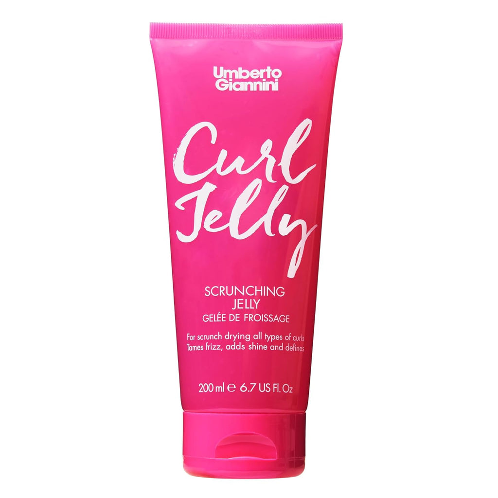 Umberto Giannini Curl Jelly - Frizz Control Scrunching Gel for Curly, Wavy & Coily Hair | 6.7 fl Oz - Vegan & Cruelty-Free