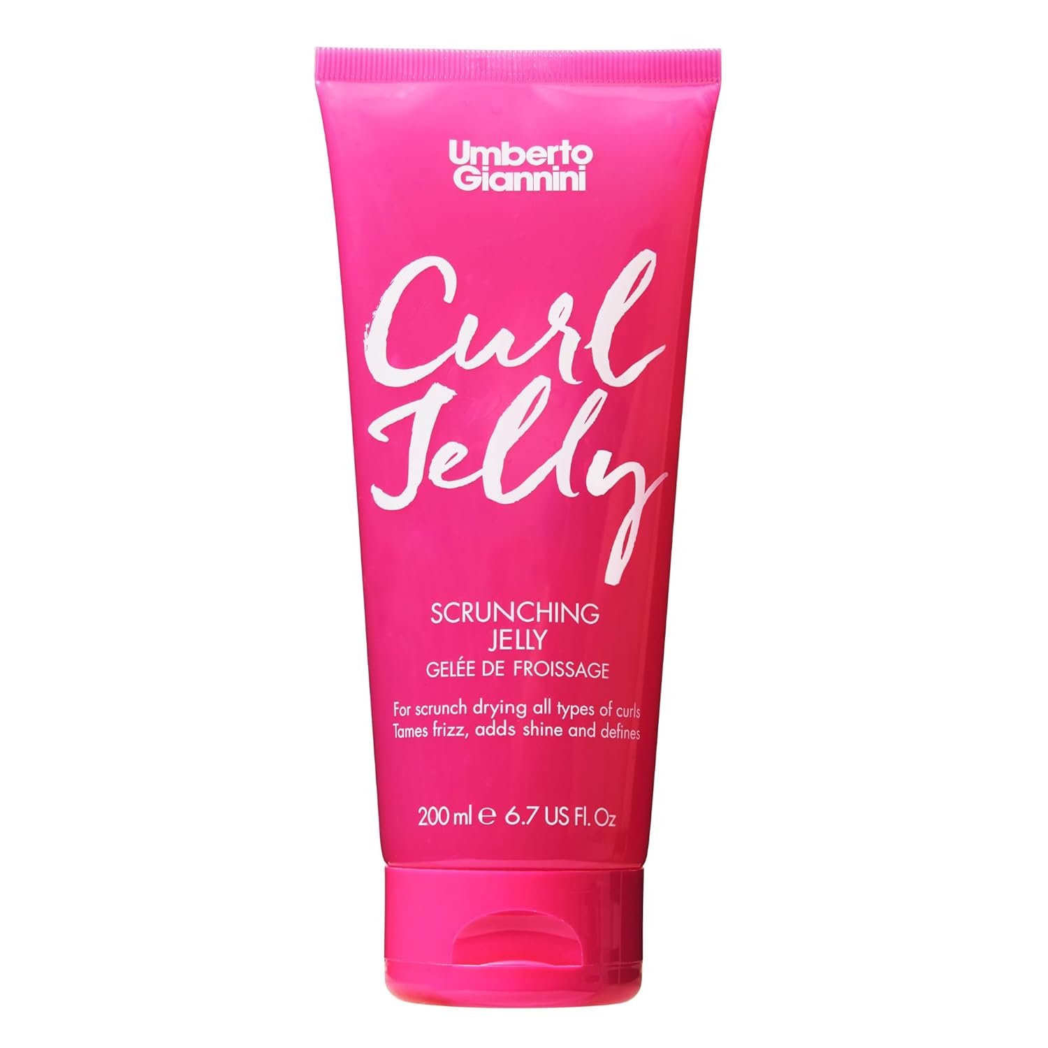 Umberto Giannini Curl Jelly - Frizz Control Scrunching Gel for Curly, Wavy & Coily Hair | 6.7 fl Oz - Vegan & Cruelty-Free