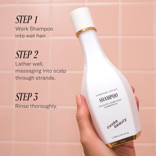 CUVÉE BEAUTY Cuvee Shampoo - 1.7 fl oz - Champagne-Infused Formula with Vitamin B & Panthenol - Color Safe
