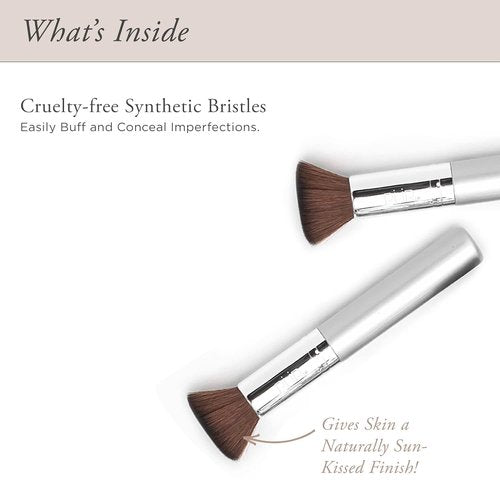 PÜR MINERALS Chisel Brush - Flat Top Makeup Brush with Synthetic, Cruelty-Free Bristles - 1 Ct.