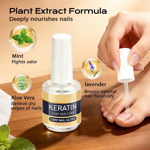 **Keratin Nail Care Oil - 2026 New Moisturizing Cuticle Oil for Fast Hydration | 3PCS Set for Stronger Nails**