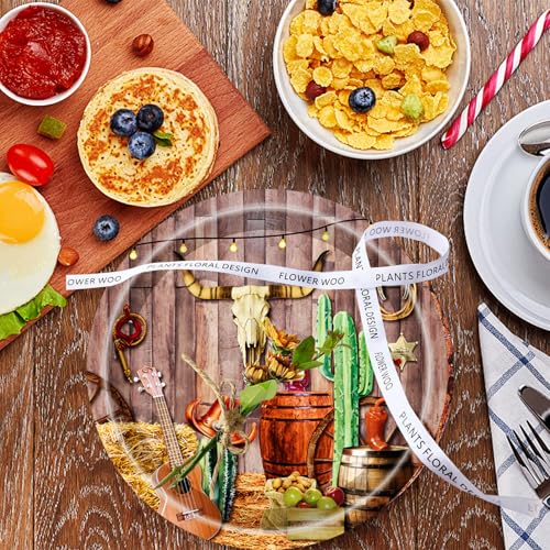 50-Pack Western Cowboy Party Supplies Plates and Napkins for Cowboy Theme Events