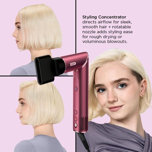 Shark FlexStyle Hair Dryer Brush & Multi-Styler - Powerful Auto-Wrap Curlers & Attachments | Black Cherry