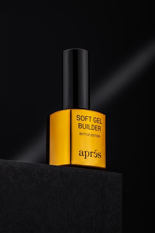 Aprés Soft Gel Builder in a Bottle, Self-Leveling Soak-Off Gel-X Nail Extension Thickening Strengthener