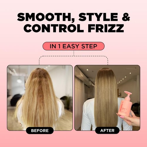 Design.Me HOLD.ME Styling Cream - Hydrating Hair Smoothing Cream for Sleek Blowouts | Tames Frizz & Adds Shine