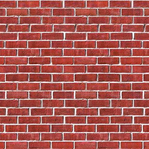 Christmas/Winter Brick Wall Backdrop 2-Pack - 4ft x 30ft Photo & Party Decorations