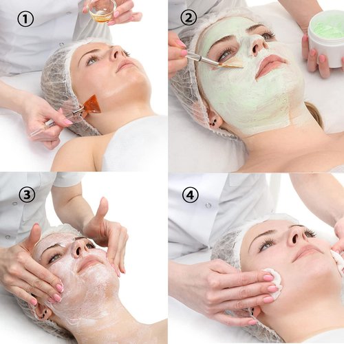 18 Pieces Fan Brushes Facial Mask Brush Soft Makeup Mask Applicator Acid Applicator Esthetician Brush Cosmetic Tools for Mud Cream, Makeup Peel