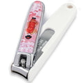 Wablade Japanese Nail Clippers, Made in Seki Japan, Curved Carbon Steel Edge, Removable Nail Catcher with Built-in Nail File, Fingernail & Toenail Grooming Tool, Compact Travel Design (Maiko)