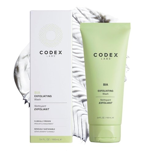 Codex Labs Bia Exfoliating Face Wash 2.0 - Gentle Vegan Cleanser for Dry & Sensitive Skin | 3.4oz