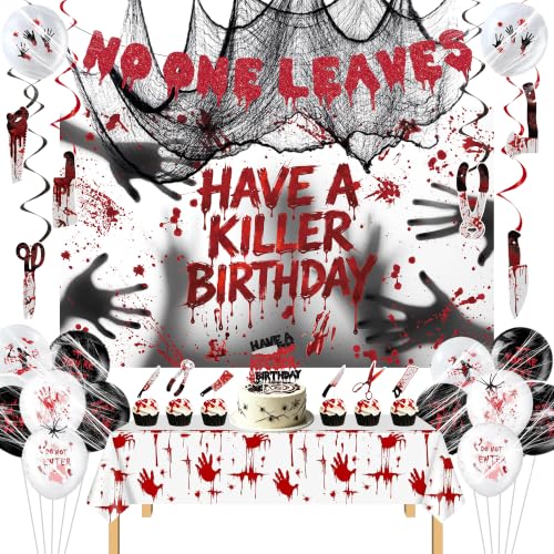 Halloween Birthday Decorations Party Supplies Set for Spooky Celebrations