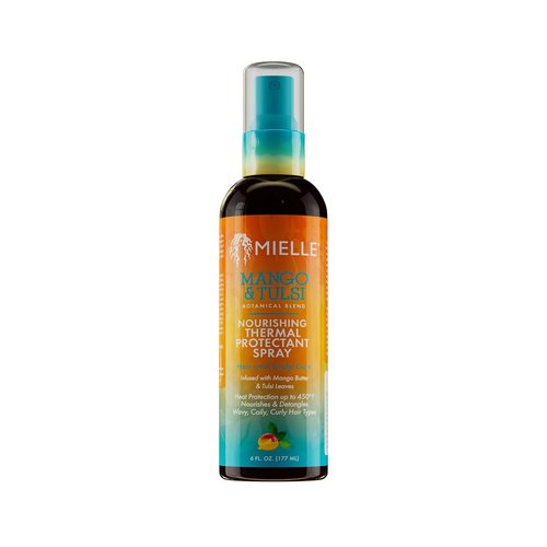 Mielle Organics Nourishing Thermal Heat Protectant Spray - Detangle & Protect Hair from Heat Damage (6 Fl Oz)